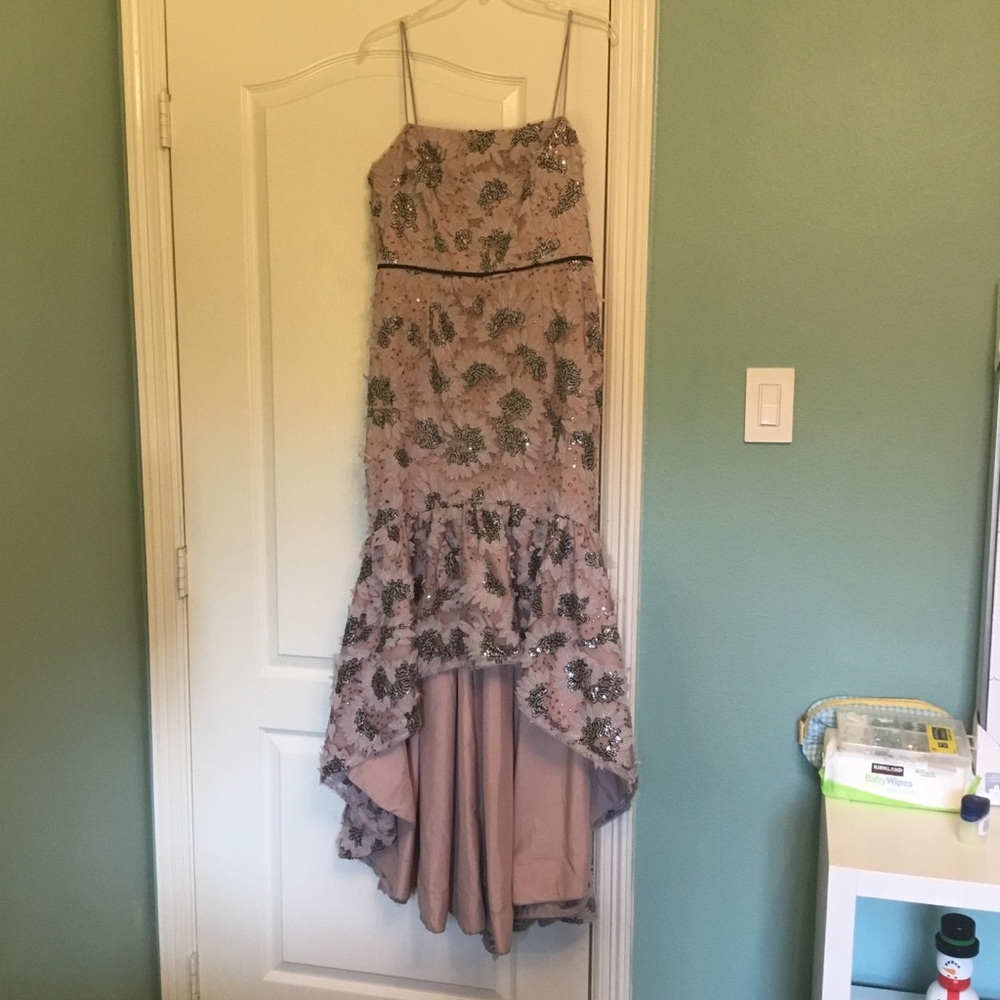 Sequined Hi Lo Mermaid Gianni Bini Dress